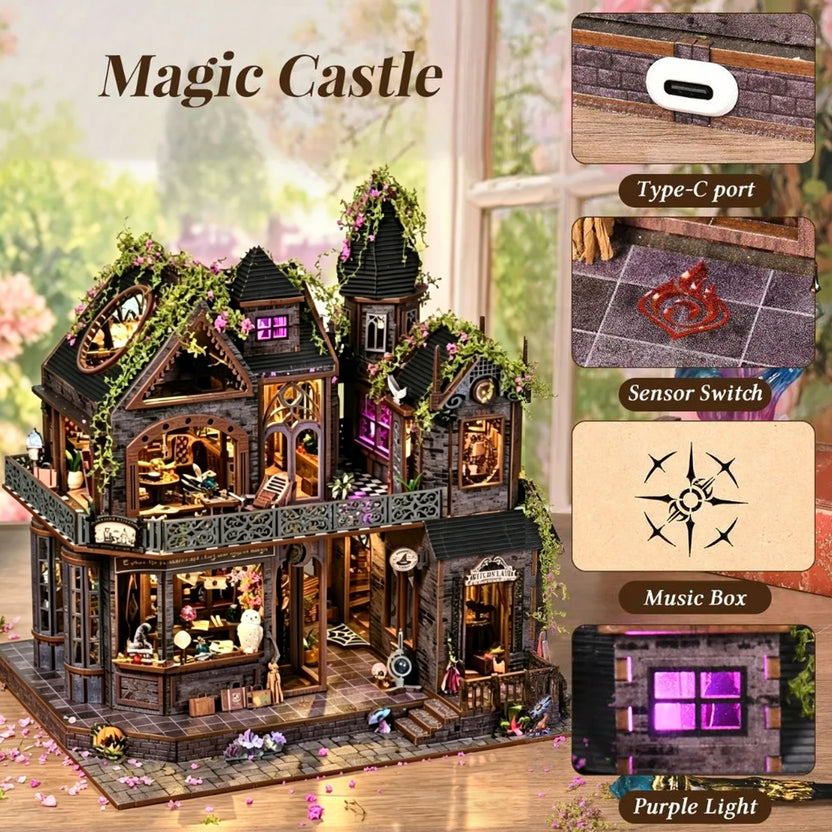 Close up of magical potions, Type-C port and sensor switch